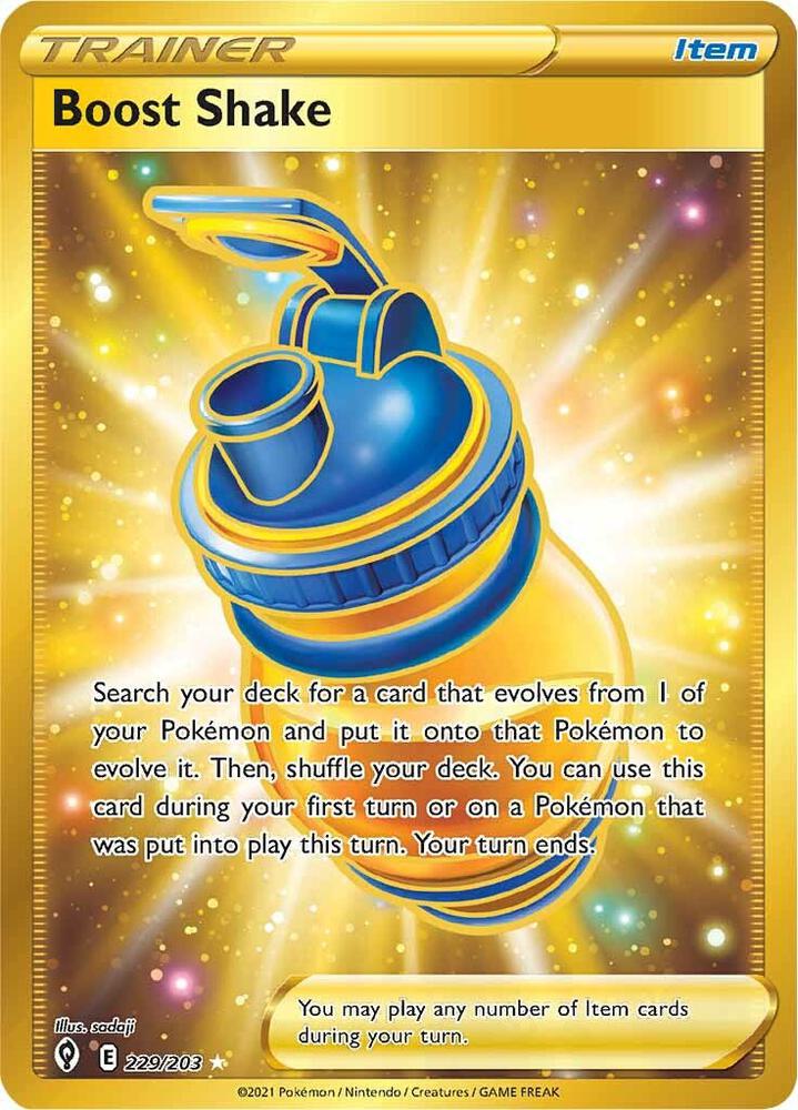 2021 Pokemon SWSH07: Evolving Skies 229/203 Boost Shake (Secret) Secret Rare