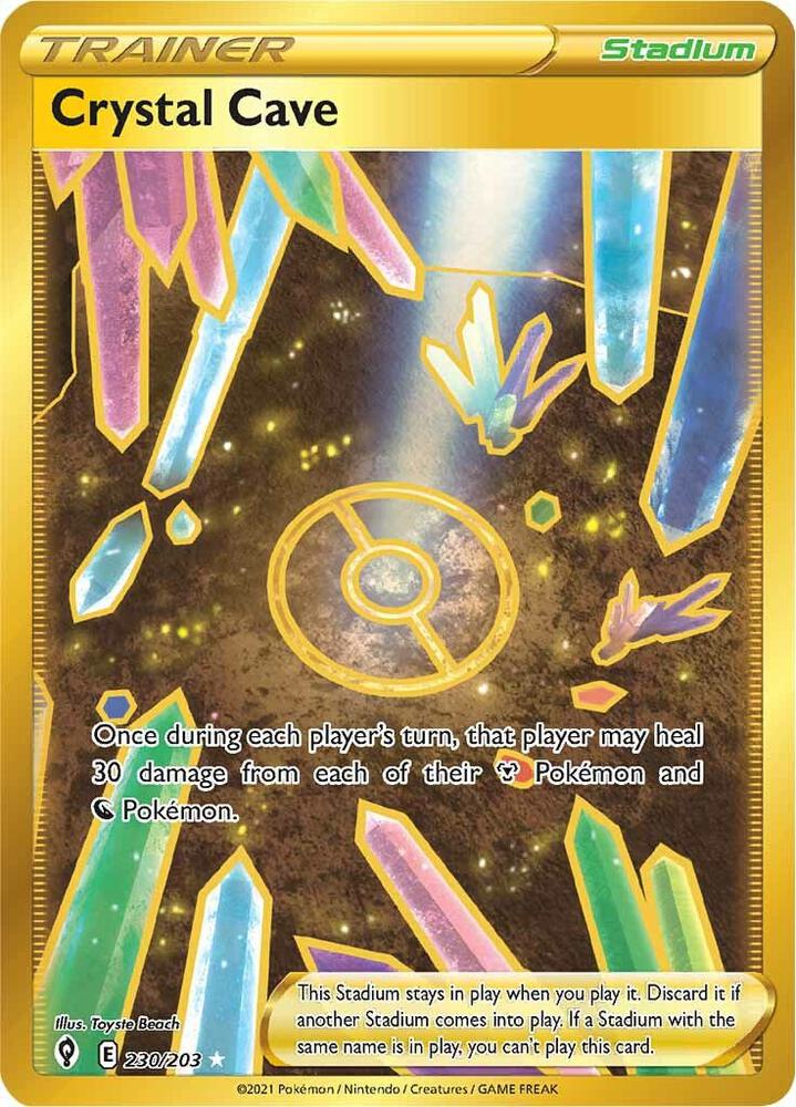2021 Pokemon SWSH07: Evolving Skies 230/203 Crystal Cave (Secret) Secret Rare
