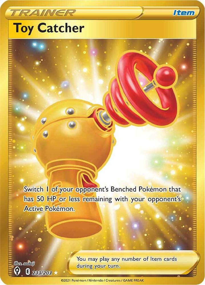 2021 Pokemon SWSH07: Evolving Skies 233/203 Toy Catcher (Secret) Secret Rare