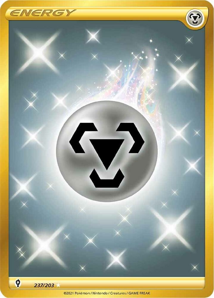 2021 Pokemon SWSH07: Evolving Skies 237/203 Metal Energy (Secret) Secret Rare