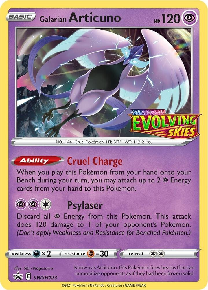 2019 Pokemon SWSH: Sword & Shield Promo Cards SWSH123 Galarian Articuno