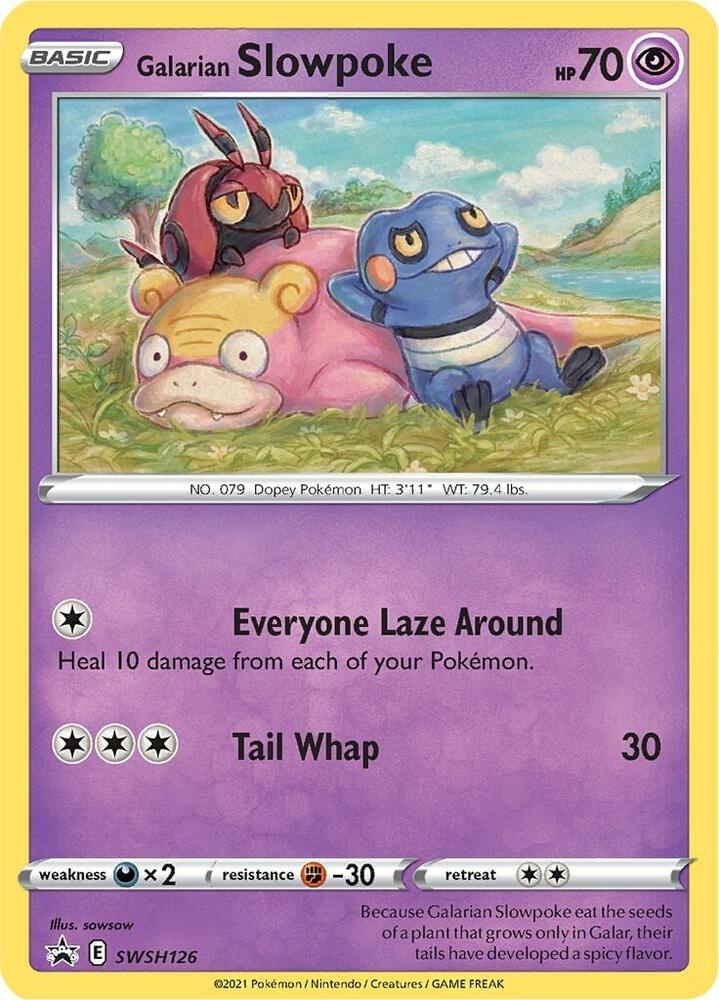 2019 Pokemon SWSH: Sword & Shield Promo Cards SWSH126 Galarian Slowpoke - Promo
