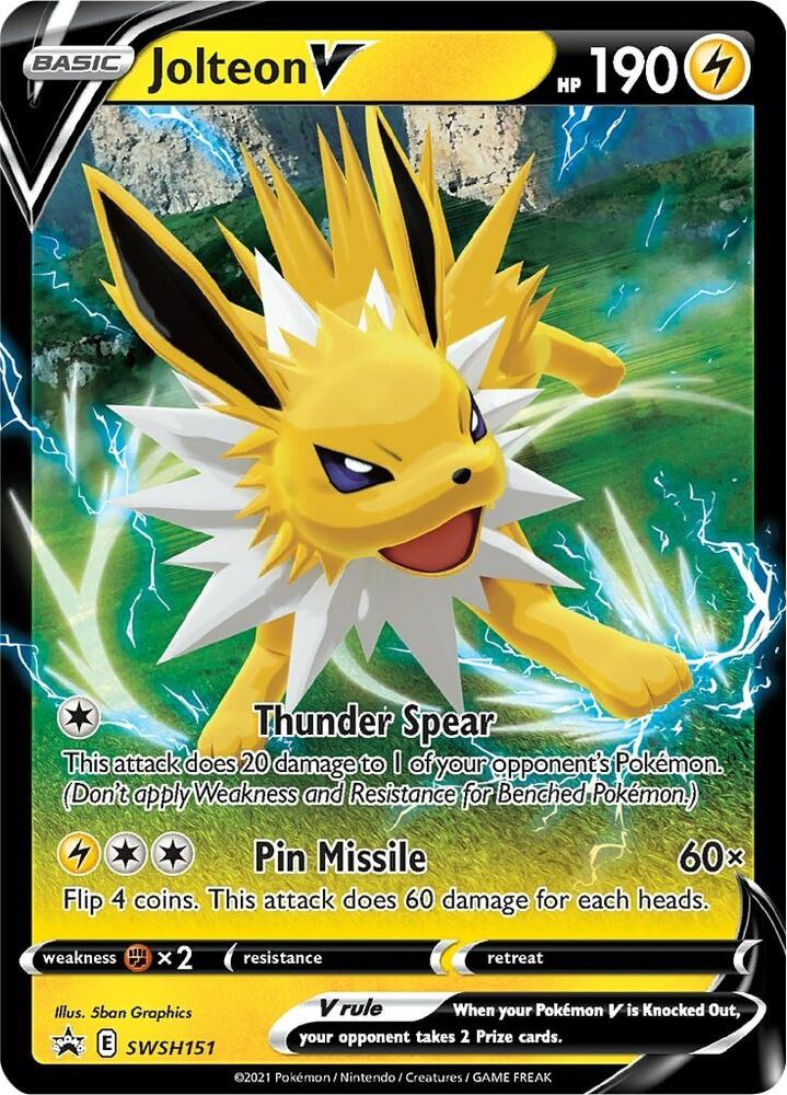 2019 Pokemon SWSH: Sword & Shield Promo Cards SWSH151 Jolteon V - Promo