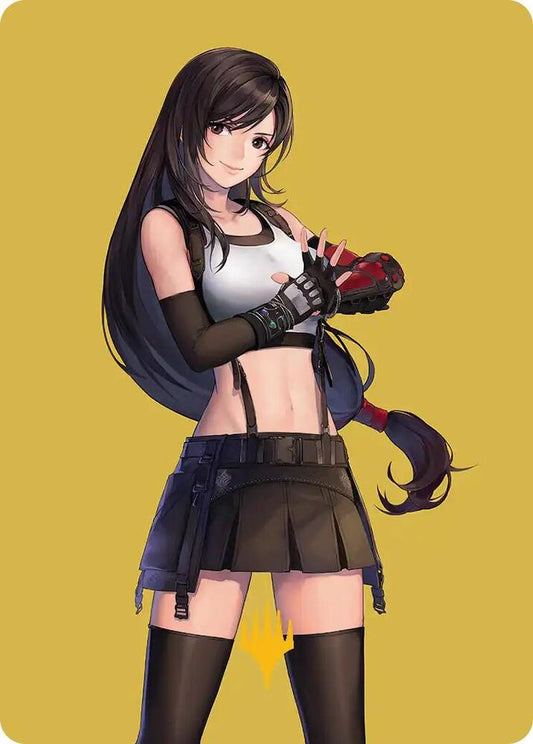 Tifa Martial Artist Art Card Gold Stamped Planeswalker Symbol 52 (Art Series: FINAL FANTASY) 