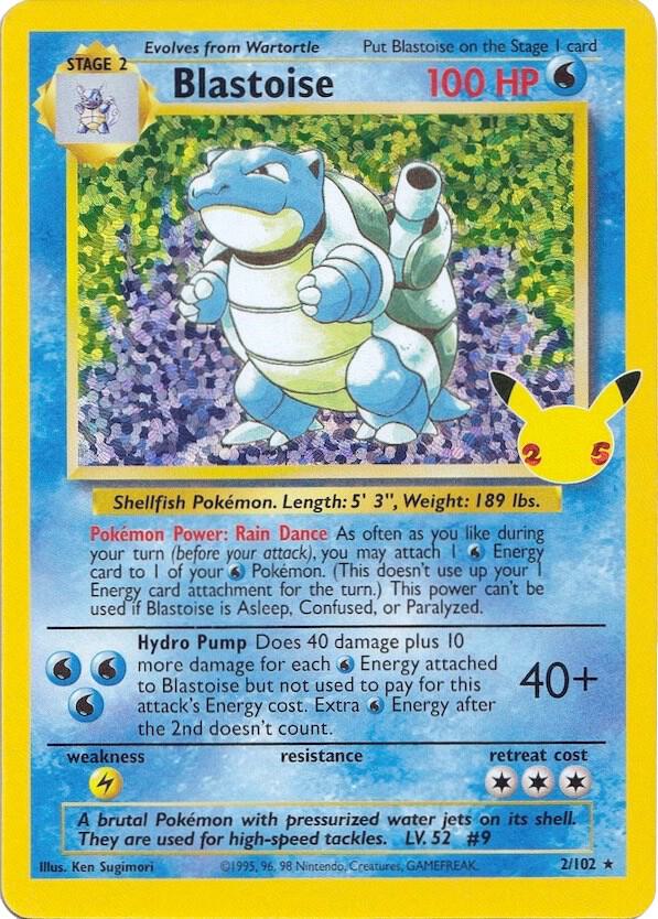 2021 Pokemon Celebrations: Classic Collection 2/102 Blastoise Classic Collection