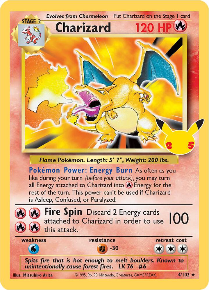 2021 Pokemon Celebrations: Classic Collection 4/102 Charizard 