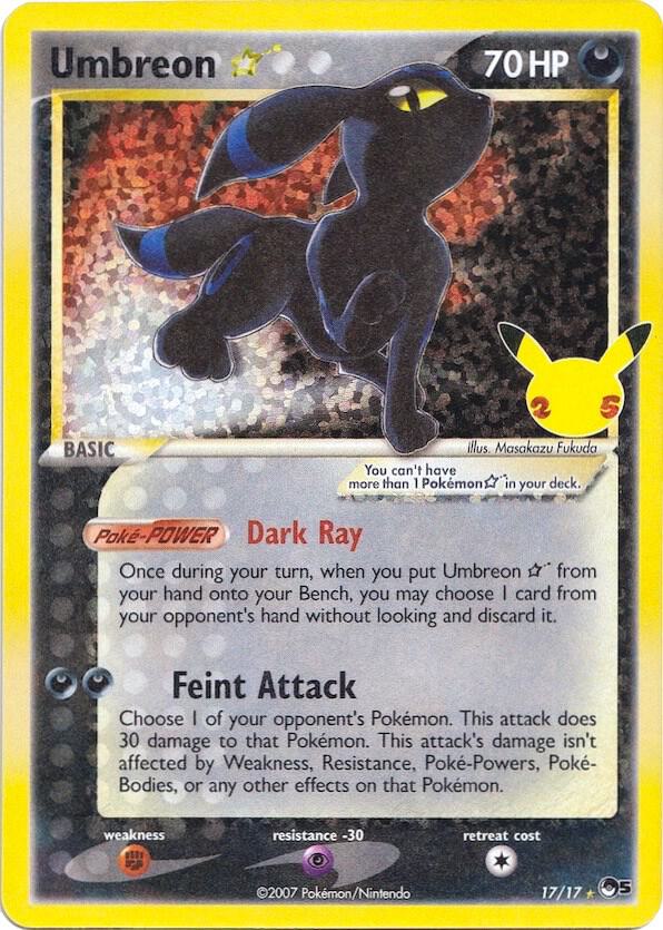 2021 Pokemon Celebrations: Classic Collection 17/17 Umbreon Star 