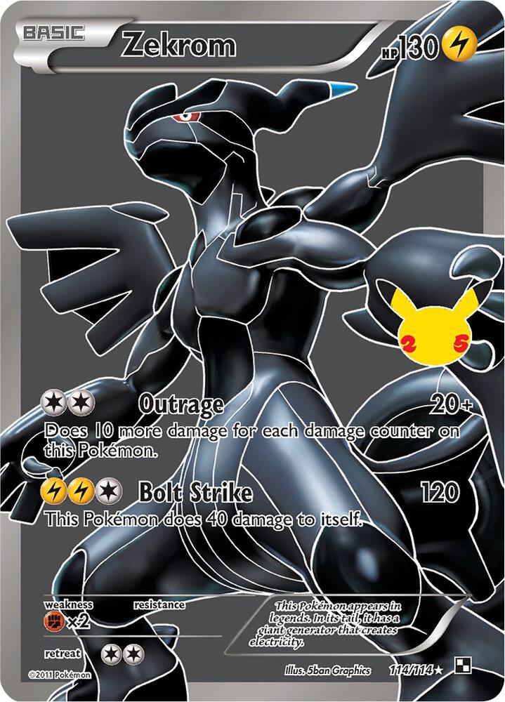 2021 Pokemon Celebrations: Classic Collection 114/114 Zekrom Classic Collection