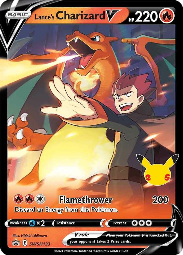 2019 Pokemon SWSH: Sword & Shield Promo Cards SWSH133 Lance's Charizard V