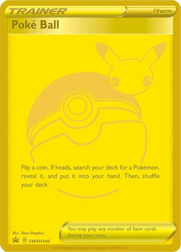 2019 Pokemon SWSH: Sword & Shield Promo Cards SWSH146 Poke Ball - Promo