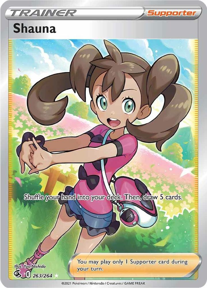 2021 Pokemon SWSH08: Fusion Strike 263/264 Shauna (Full Art) Ultra Rare