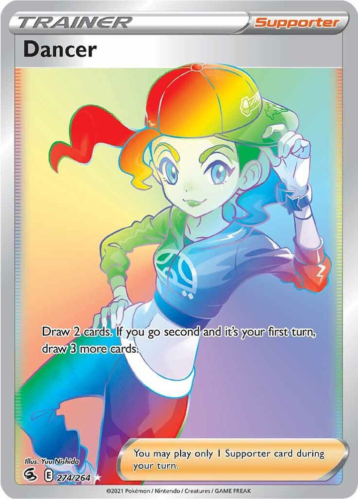 2021 Pokemon SWSH08: Fusion Strike 274/264 Dancer (Secret) Secret Rare