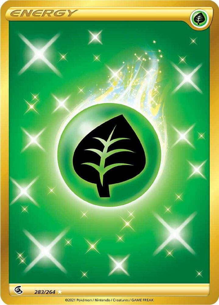 2021 Pokemon SWSH08: Fusion Strike 283/264 Grass Energy (Secret) Secret Rare