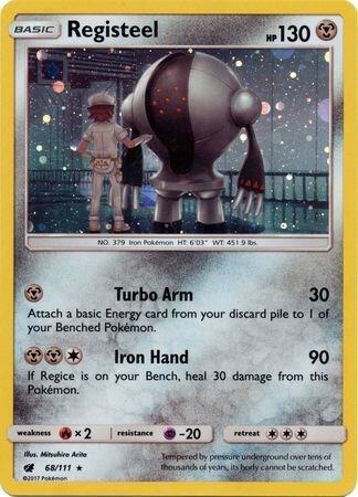 2016 Pokemon SM Promos 68/111 Registeel - 68/111 (Cosmos Holo) Promo