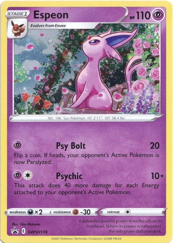 2019 Pokemon SWSH: Sword & Shield Promo Cards SWSH174 Espeon - Promo