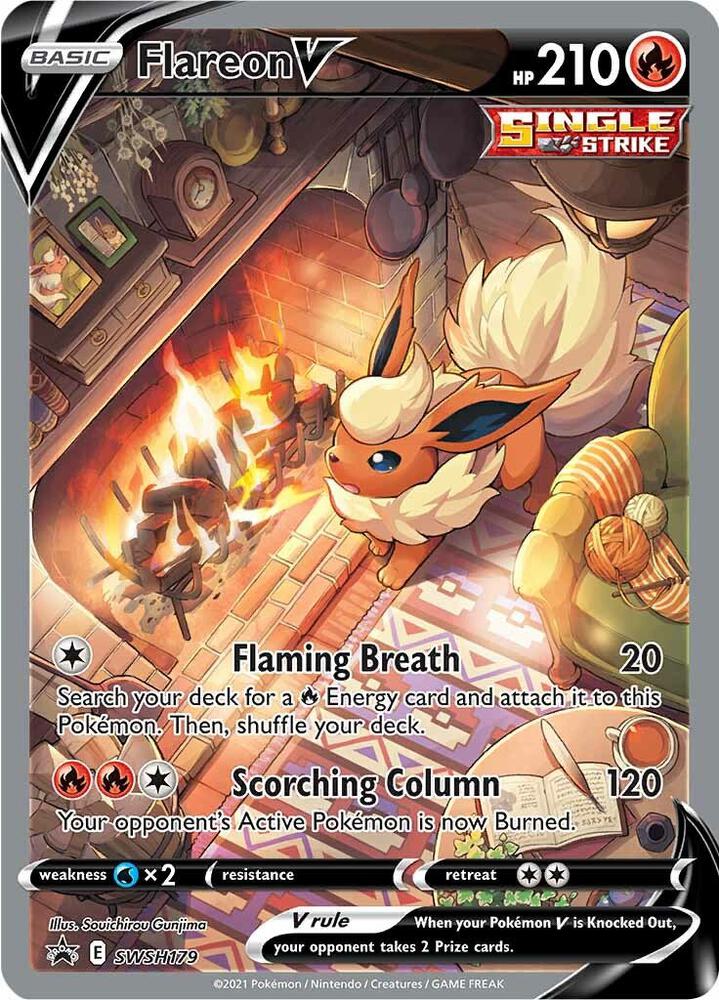 2019 Pokemon SWSH: Sword & Shield Promo Cards SWSH179 Flareon V - Promo
