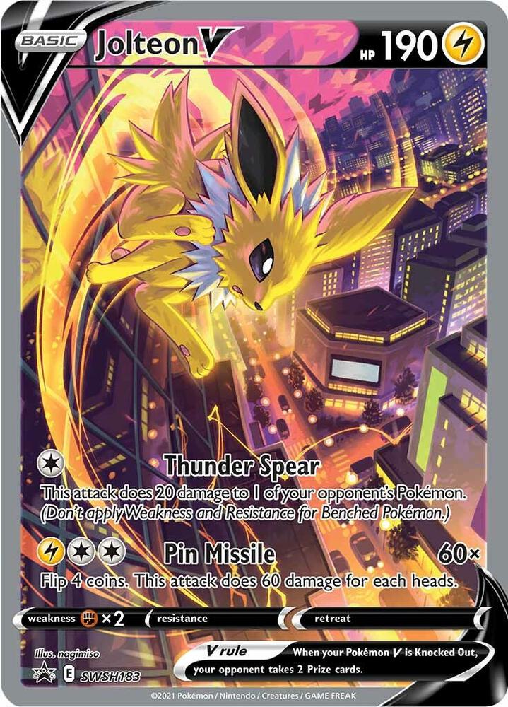 2019 Pokemon SWSH: Sword & Shield Promo Cards SWSH183 Jolteon V - Promo