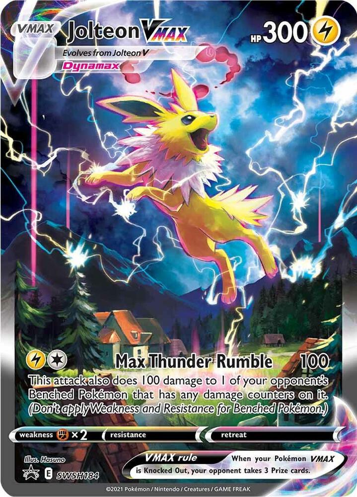2019 Pokemon SWSH: Sword & Shield Promo Cards SWSH184 Jolteon VMAX - Promo