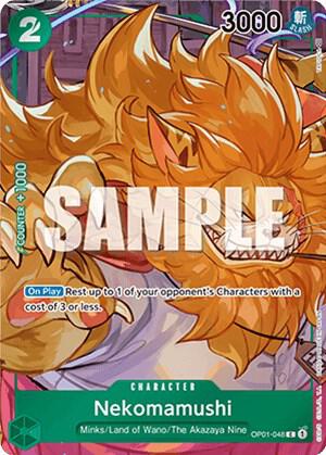 Nekomamushi (Box Topper) OP01-048 (Romance Dawn)  - Foil