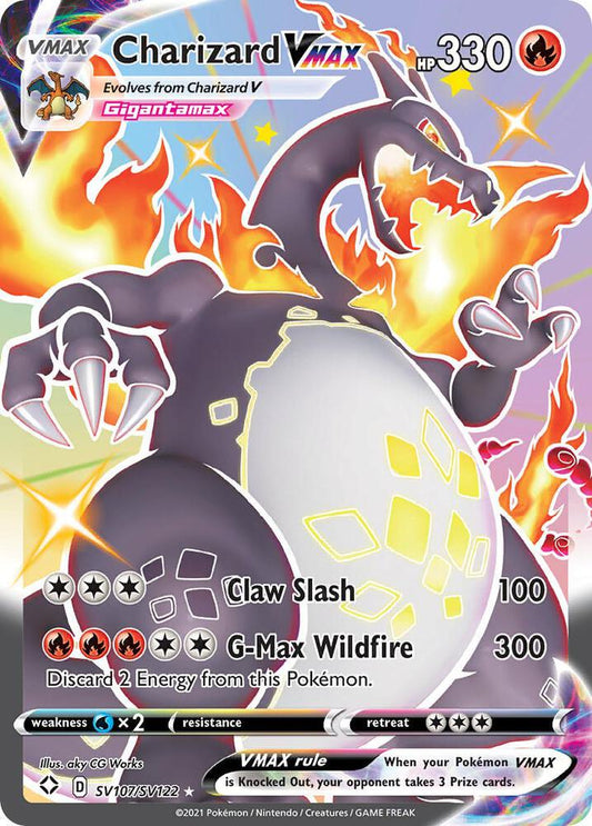 Charizard VMAX SV107/SV122 (Shining Fates: Shiny Vault)  - Holofoil