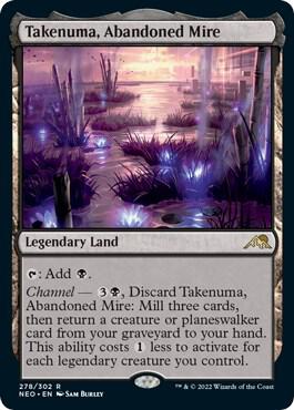 MTG Kamigawa: Neon Dynasty 278 Takenuma, Abandoned Mire R NM