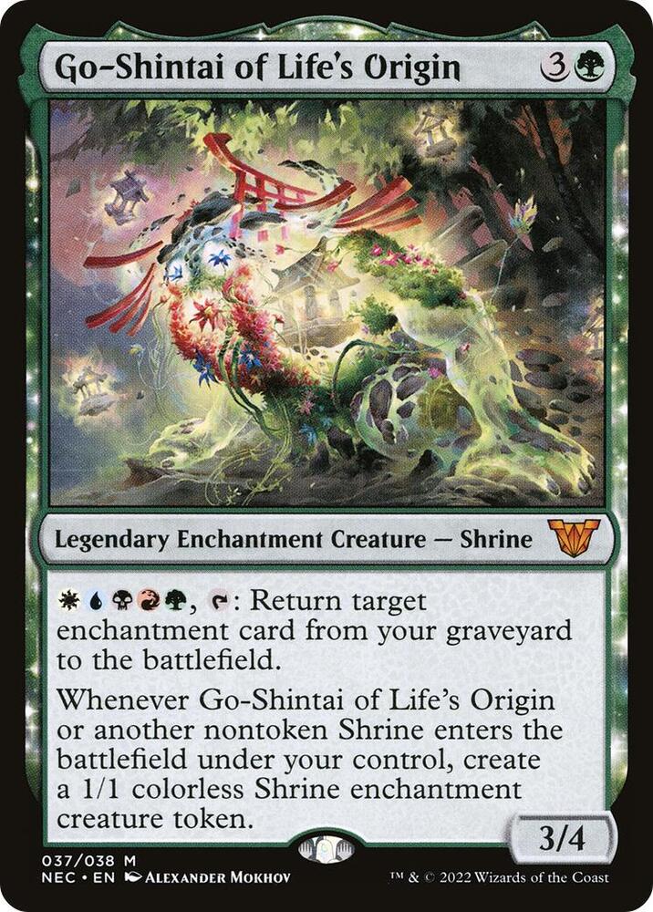 MTG Commander: Kamigawa: Neon Dynasty 37 Go-Shintai of Life's Origin M NM