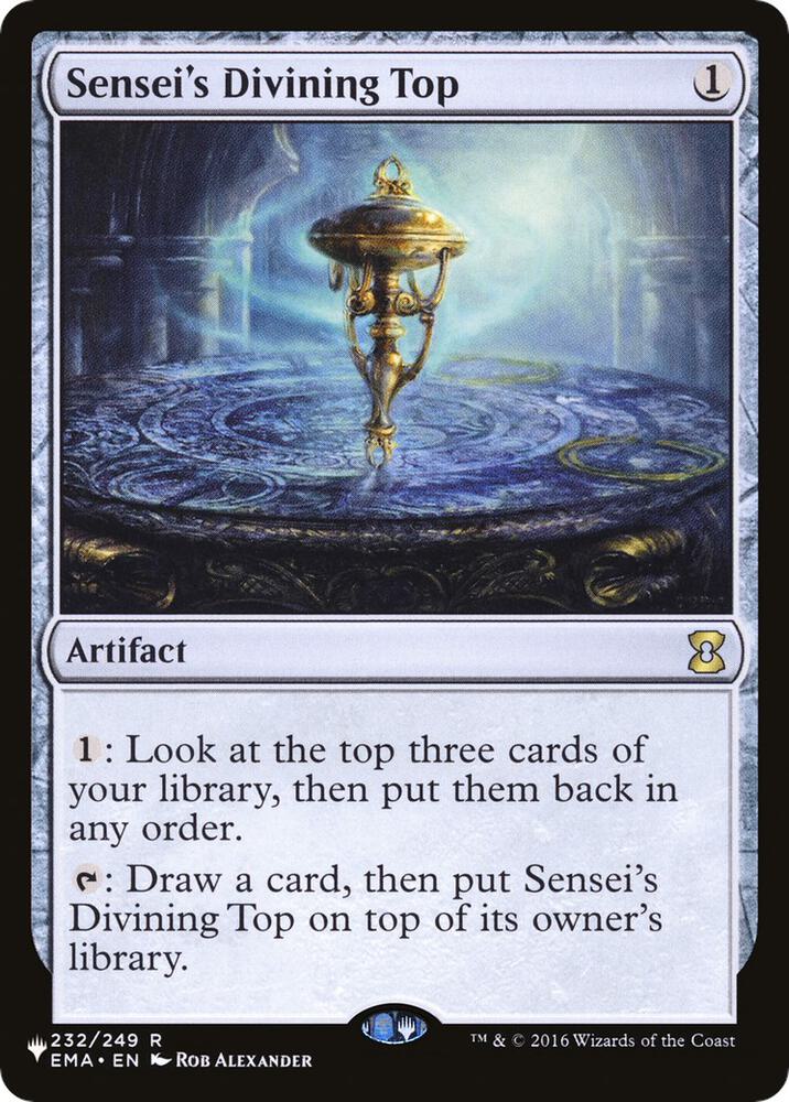 MTG The List Reprints 232/249 Sensei's Divining Top R NM
