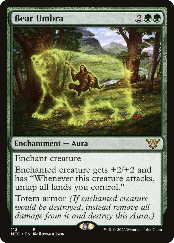MTG Commander: Kamigawa: Neon Dynasty 113 Bear Umbra R NM