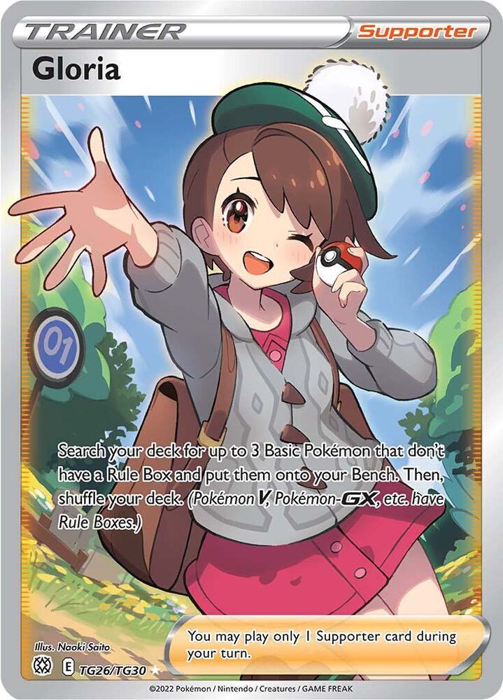 2022 Pokemon SWSH09: Brilliant Stars Trainer Gallery TG26/TG30 Gloria Ultra Rare