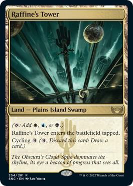 MTG Streets of New Capenna 254 Raffine's Tower R NM Foil