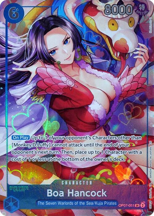 Boa Hancock (Seven Warlords of the Sea Binder Set) OP07-051 (One Piece Promotion Cards)  - Foil