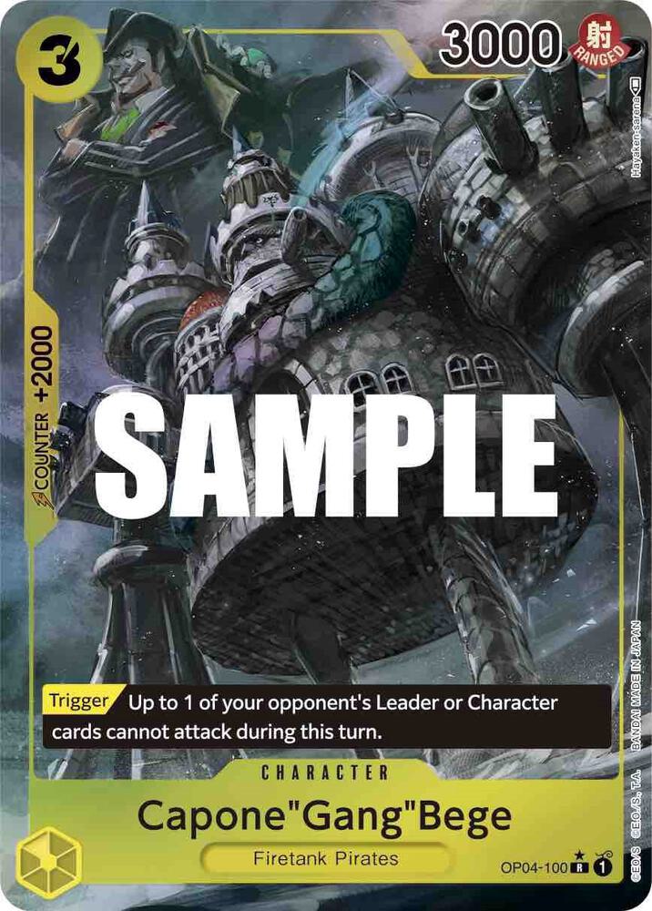Capone"Gang"Bege OP04-100 (Kingdoms of Intrigue)  - Alternate Art Foil
