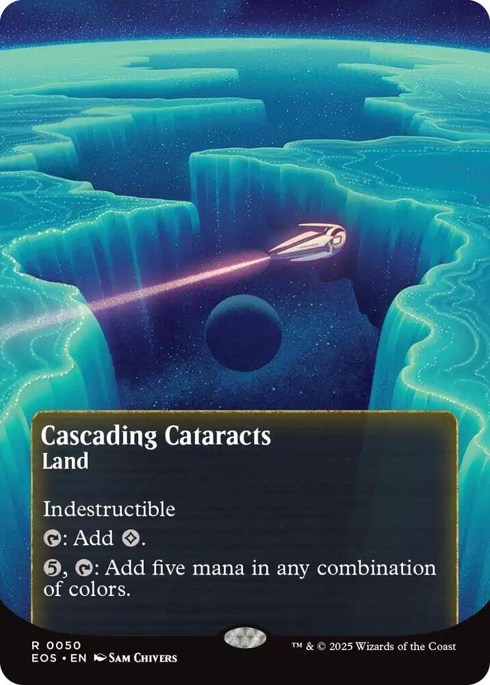 Cascading Cataracts  50/45 (Edge of Eternities: Stellar Sights)  - Borderless