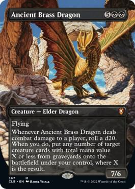 MTG Commander Legends: Battle for Baldur's Gate 367 Ancient Brass Dragon (Borderless) M NM