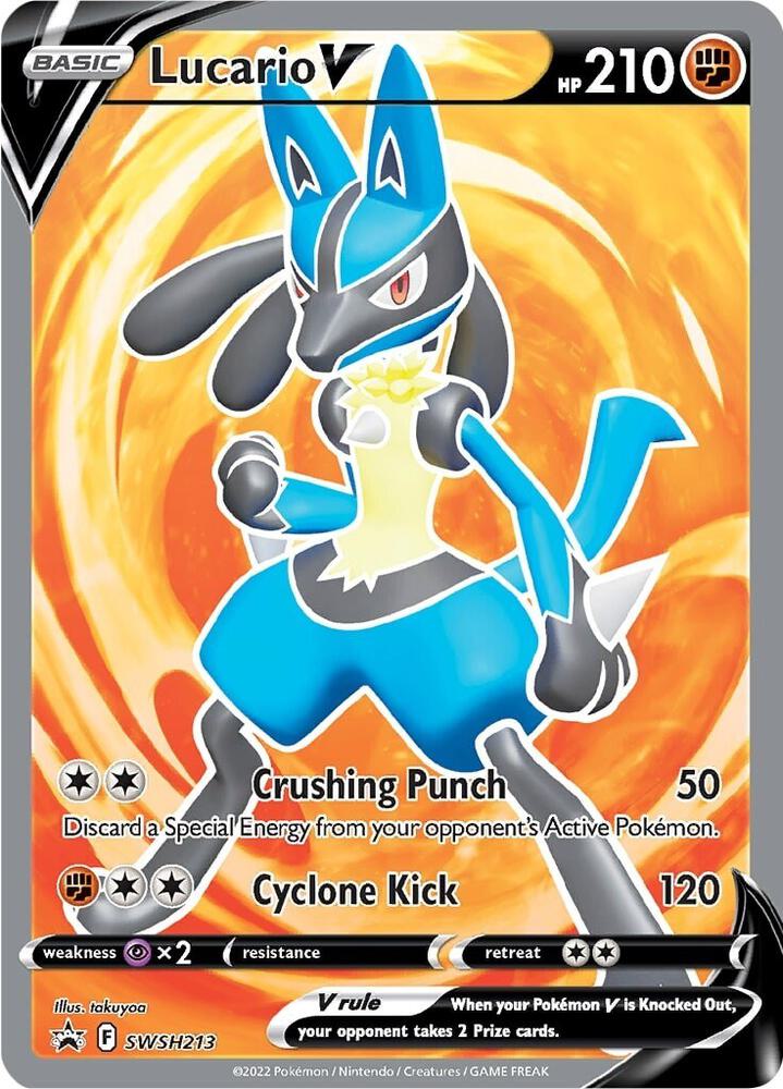 2019 Pokemon SWSH: Sword & Shield Promo Cards SWSH213 Lucario V - Promo