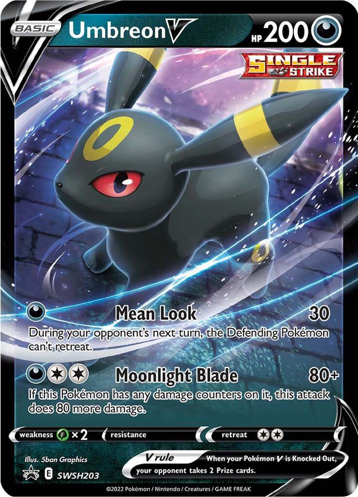 2019 Pokemon SWSH: Sword & Shield Promo Cards SWSH203 Umbreon V - Promo