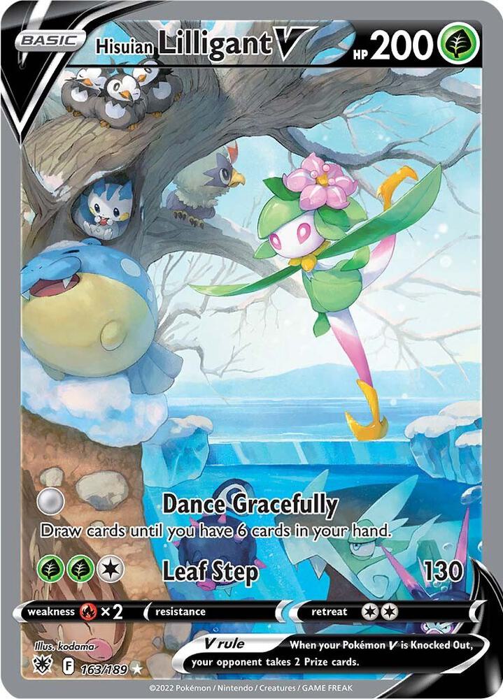 2022 Pokemon SWSH10: Astral Radiance 163/189 Hisuian Lilligant V (Alternate Full Art) Ultra Rare