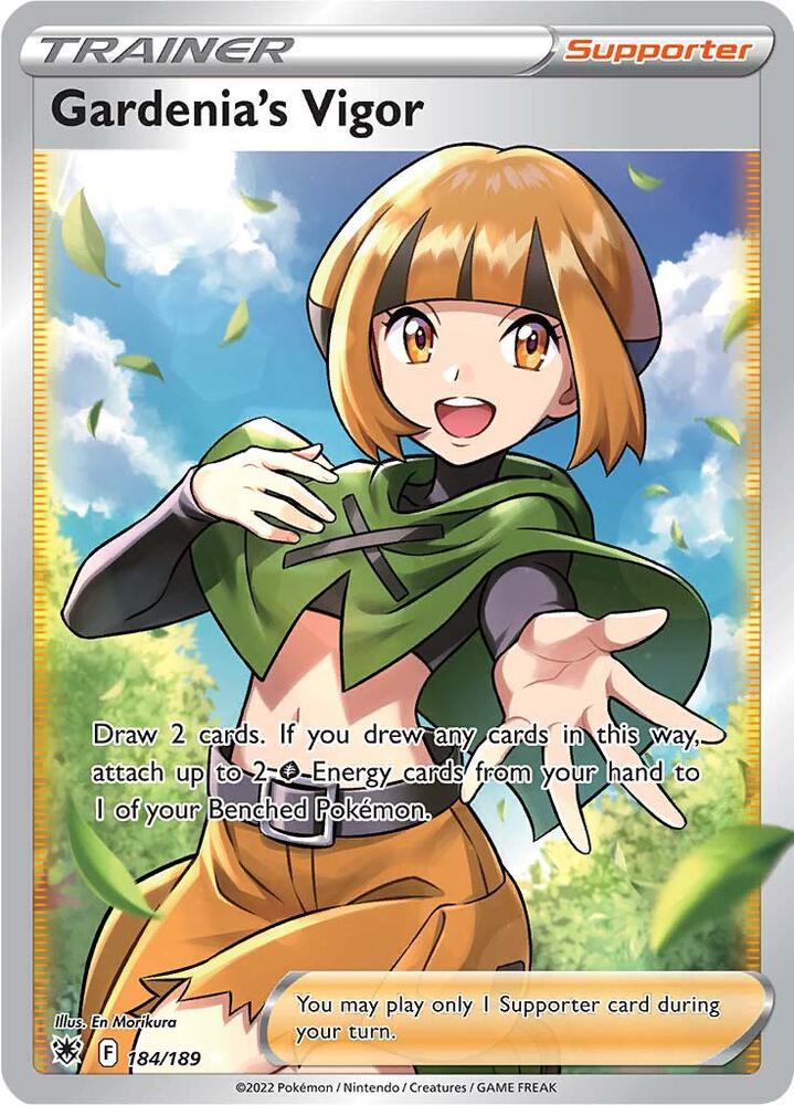 2022 Pokemon SWSH10: Astral Radiance 184/189 Gardenia's Vigor (Full Art) Ultra Rare
