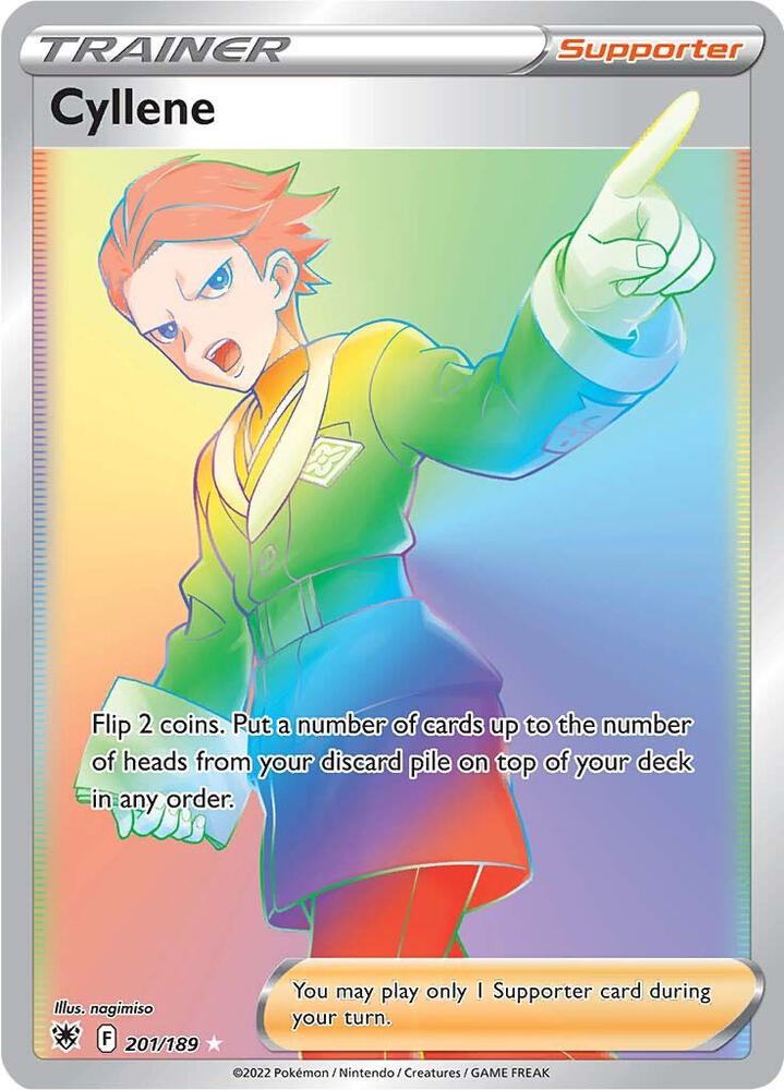 2022 Pokemon SWSH10: Astral Radiance 201/189 Cyllene (Secret) Secret Rare