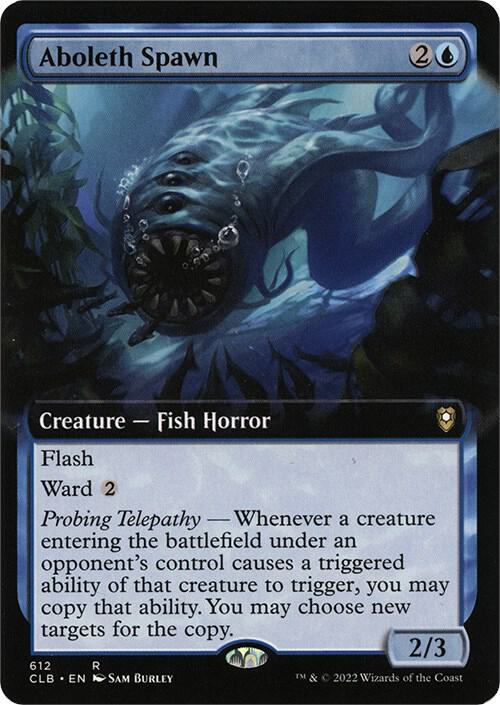 MTG Commander Legends: Baldur's Gate 612 Aboleth Spawn (Extended Art) R NM