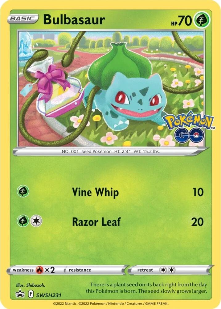 2019 Pokemon SWSH: Sword & Shield Promo Cards SWSH231 Bulbasaur - Promo