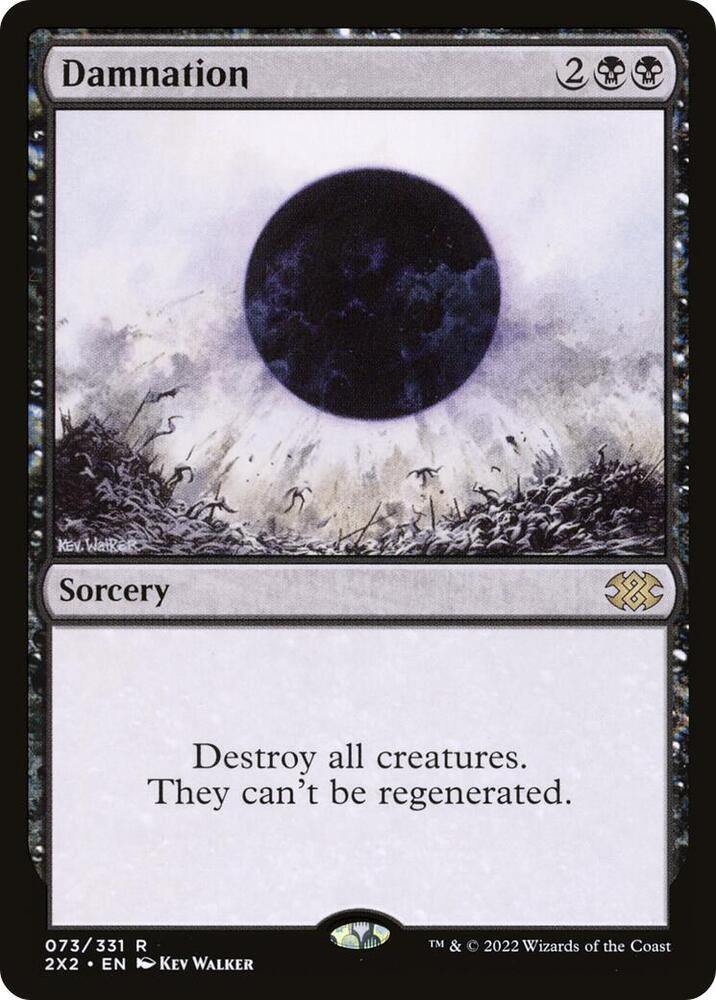 MTG Double Masters 2022 73 Damnation R NM Foil