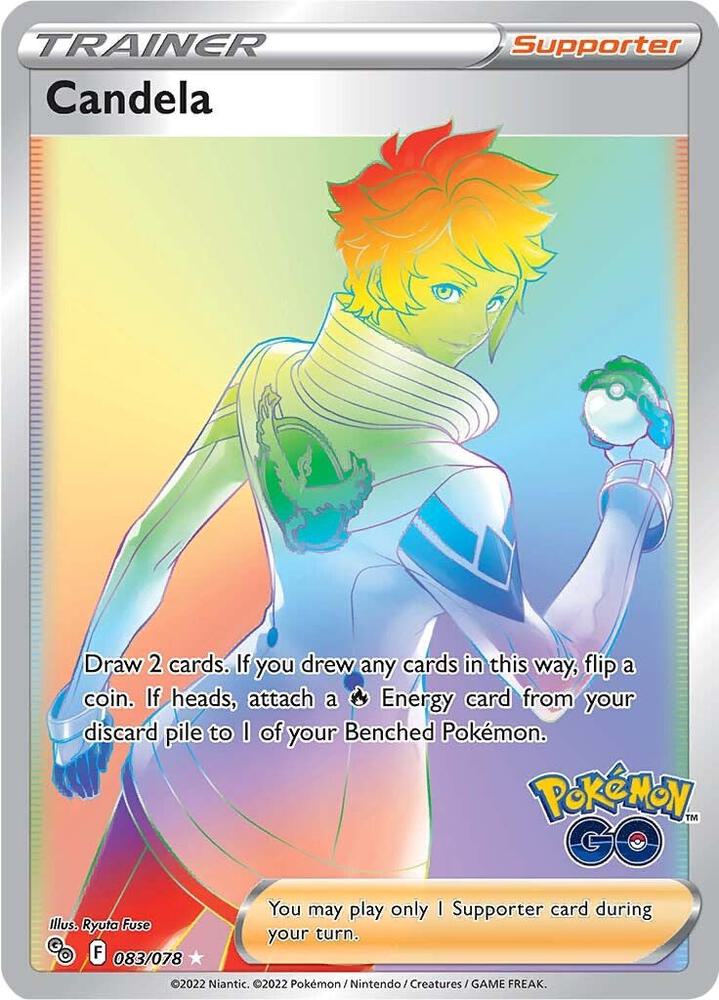 2022 Pokemon Pokemon GO 083/078 Candela (Secret) Secret Rare