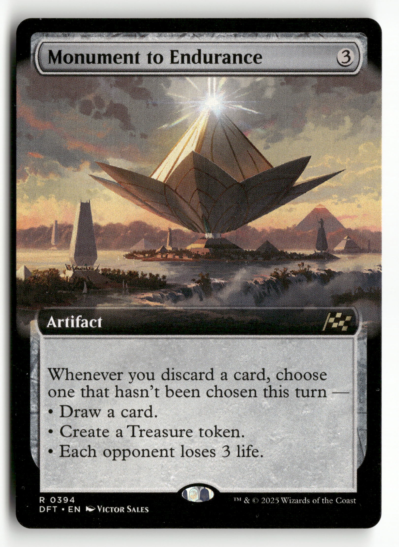 MTG Aetherdrift 394 Monument to Endurance (Extended Art) R NM