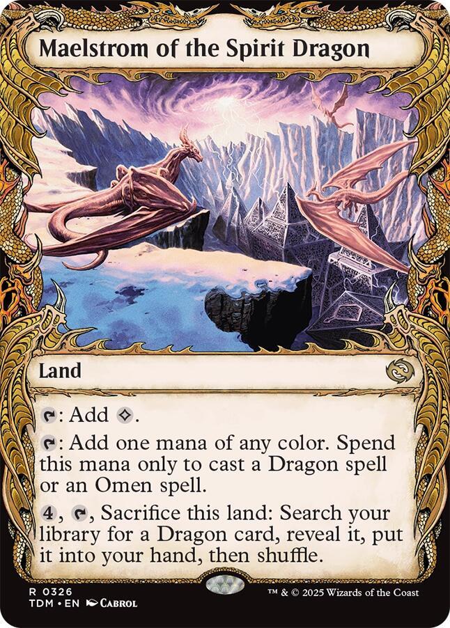 Maelstrom of the Spirit Dragon 326/291 (Tarkir: Dragonstorm)  - Showcase Foil