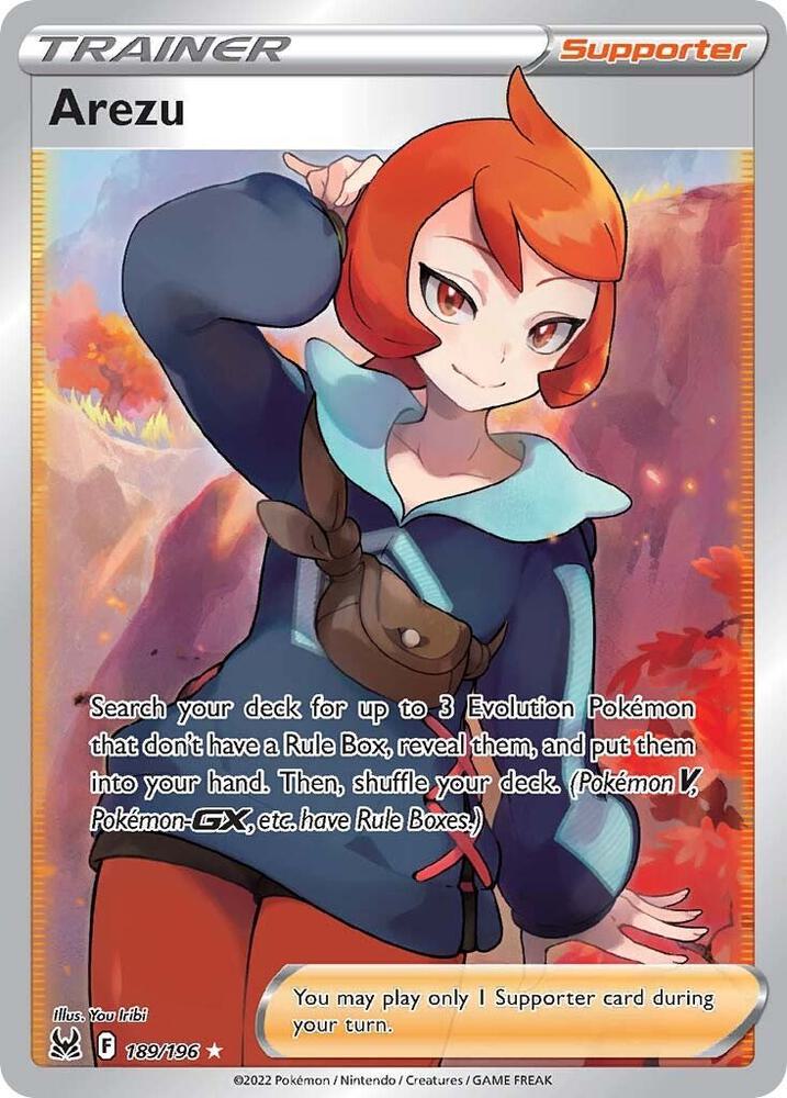 2022 Pokemon SWSH11: Lost Origin 189/196 Arezu (Full Art) Ultra Rare