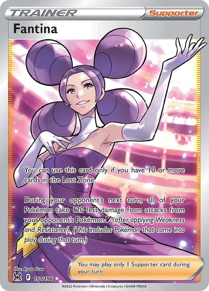 2022 Pokemon SWSH11: Lost Origin 191/196 Fantina (Full Art) Ultra Rare