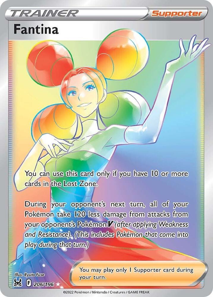 2022 Pokemon SWSH11: Lost Origin 206/196 Fantina (Secret) Secret Rare