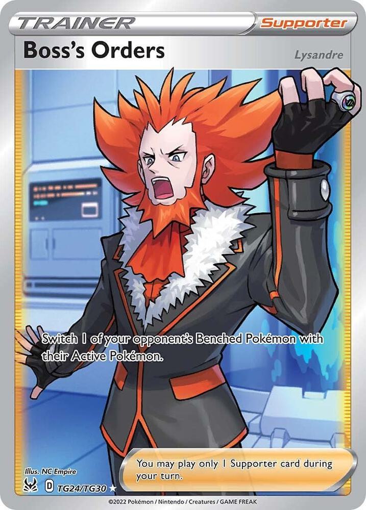 2022 Pokemon SWSH11: Lost Origin Trainer Gallery TG24/TG30 Boss's Orders Ultra Rare