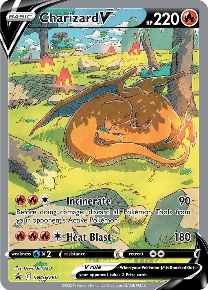 2019 Pokemon SWSH: Sword & Shield Promo Cards SWSH260 Charizard V - Promo